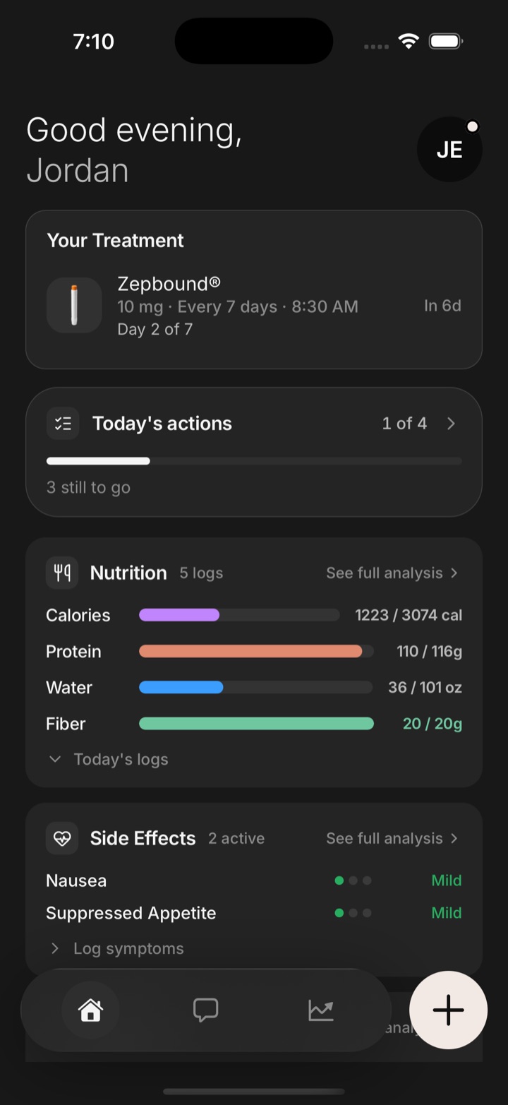 Home screen