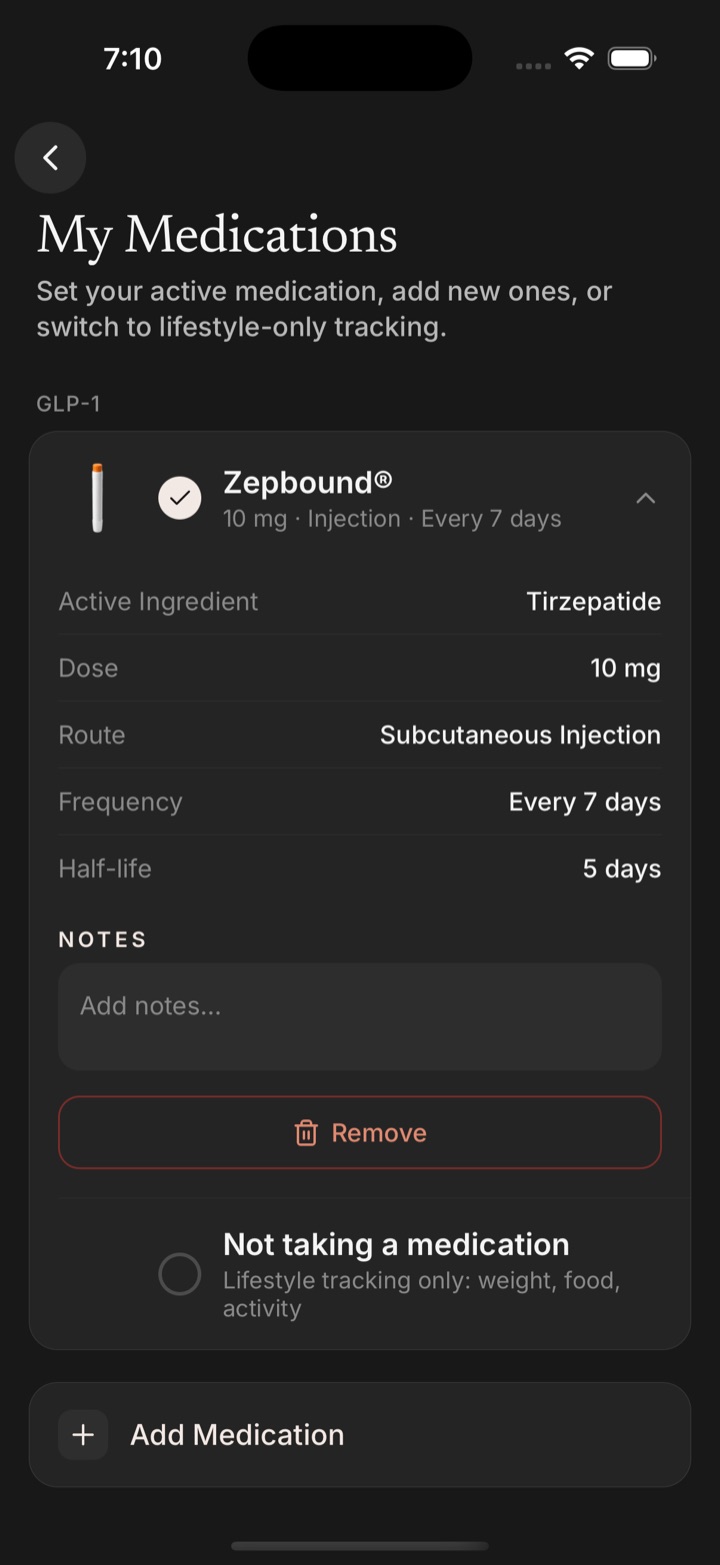 My Medications screen